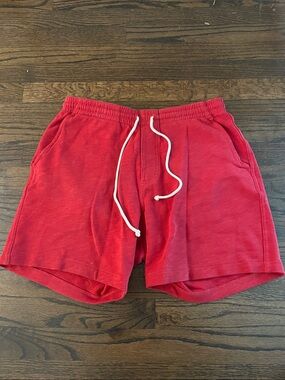 J. Crew Factory Red Athletic Drawstring Shorts